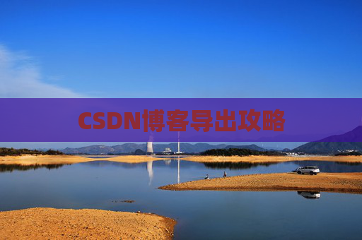 CSDN博客导出攻略